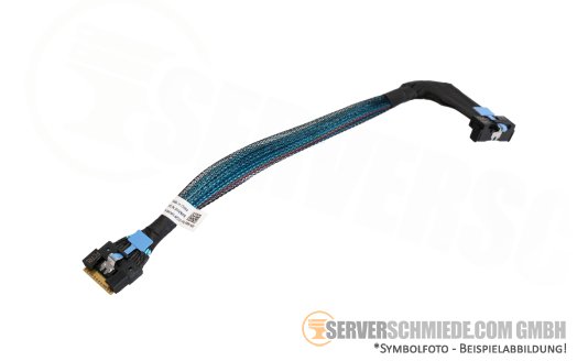 Dell 20cm front PERC to MB Kabel cable 1x SFF-8654 8i gerade to 1x SFF-8654 8i winkel R750xs 0HVNP8