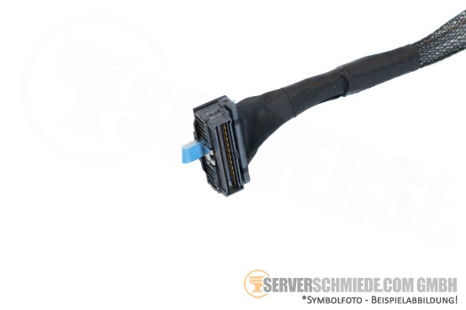 Dell 20cm Mainboard to front PERC Controller cable 1x SFF-8654 winkel to 1x SFF-8654 gerade R760 8xSFF 063YPJ
