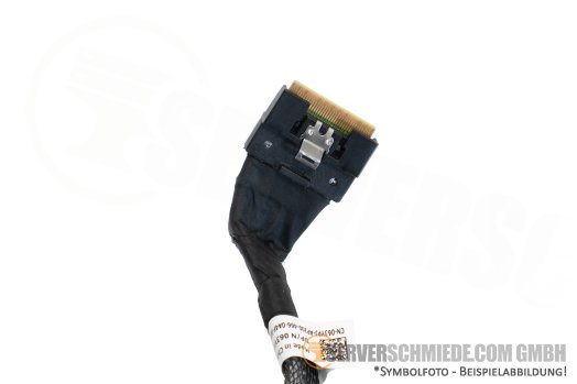 Dell 20cm Mainboard to front PERC Controller cable 1x SFF-8654 winkel to 1x SFF-8654 gerade R760 8xSFF 063YPJ