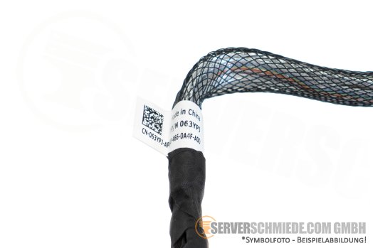 Dell 20cm Mainboard to front PERC Controller cable 1x SFF-8654 winkel to 1x SFF-8654 gerade R760 8xSFF 063YPJ