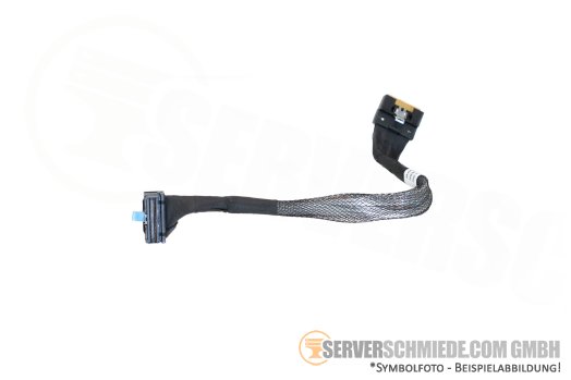 Dell 20cm Mainboard to front PERC Controller cable 1x SFF-8654 winkel to 1x SFF-8654 gerade R760 8xSFF 063YPJ