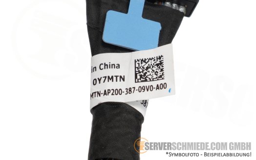 Dell 20cm Mainboard to front PERC Controller Kabel cable 1x SFF-8654 winkel to 1x SFF-8654 gerade R760 0Y7MTN