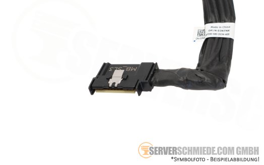 Dell 20cm Mainboard to front PERC Controller Kabel cable 1x SFF-8654 winkel to 1x SFF-8654 winkel R660 H965i 03NTNK