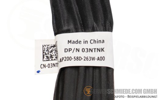 Dell 20cm Mainboard to front PERC Controller Kabel cable 1x SFF-8654 winkel to 1x SFF-8654 winkel R660 H965i 03NTNK