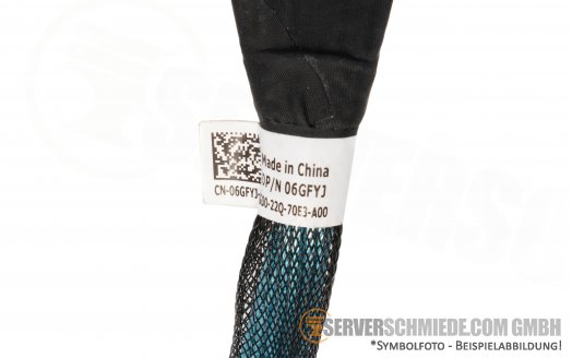 Dell 20cm NVMe Kabel 1x SFF-8654 gerade to 1x SFF-8654 winkel 06GFYJ