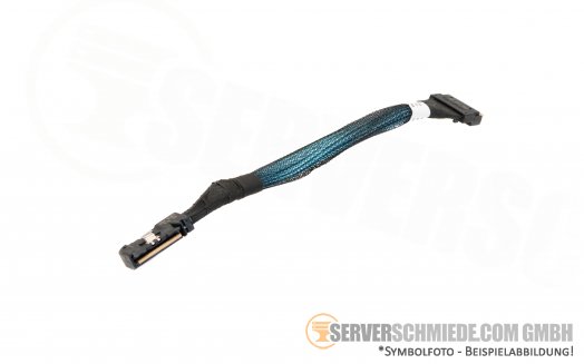 Dell 20cm NVMe Kabel 1x SFF-8654 gerade to 1x SFF-8654 winkel 06GFYJ