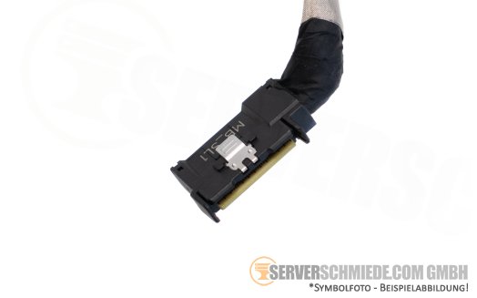 Dell 20cm NVMe Kabel cable 1x SFF-8654 gerade to 1x SFF-8654 winkel R660 10xSFF 0XP6T3