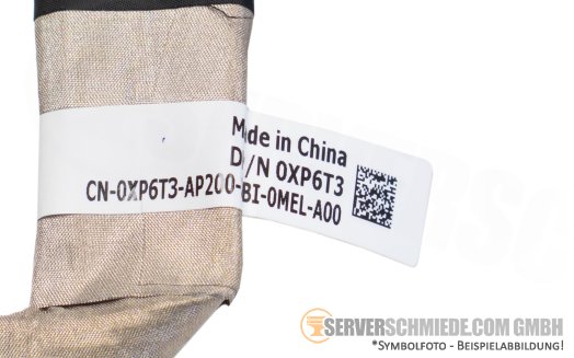 Dell 20cm NVMe Kabel cable 1x SFF-8654 gerade to 1x SFF-8654 winkel R660 10xSFF 0XP6T3