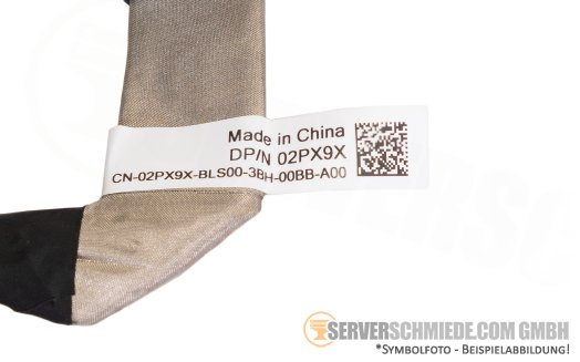 Dell 20cm SAS cable 1x SFF-8654 gerade to 1x SFF-8654 gerade BP_DST_PB2 to MB_SL7 R6615 10x SFF 02PX9X