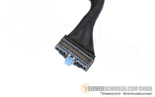 Dell 20cm SAS cable 1x SFF-8654 gerade to 1x SFF-8654 winkel R6615 8x SFF 0FGY8R