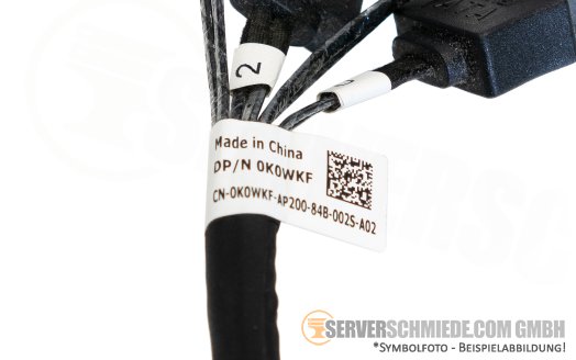 Dell 20cm SAS Kabel 1x SFF-8643 gerade to 4x SATA gerade T7820 0K0WKF