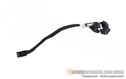 Dell 20cm SAS Kabel 1x SFF-8643 gerade to 4x SATA gerade T7820 0K0WKF
