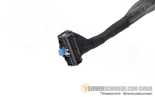 Dell 22cm Mainboard to front PERC Controller Kabel cable 1x SFF-8654 winkel to 1x SFF-8654 gerade R760 0NFMRN
