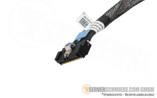 Dell 22cm Mainboard to front PERC Controller Kabel cable 1x SFF-8654 winkel to 1x SFF-8654 gerade R760 0NFMRN