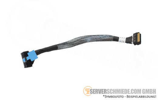 Dell 22cm Mainboard to front PERC Controller Kabel cable 1x SFF-8654 winkel to 1x SFF-8654 gerade R760 0NFMRN