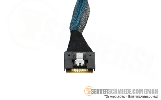 Dell 22cm NVMe Kabel cable 1x SFF-8654 gerade to 1x SFF-8654 gerade R6525 10xSFF 04G6K1