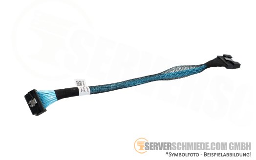 Dell 22cm NVMe Kabel cable 1x SFF-8654 gerade to 1x SFF-8654 gerade R6525 10xSFF 04G6K1