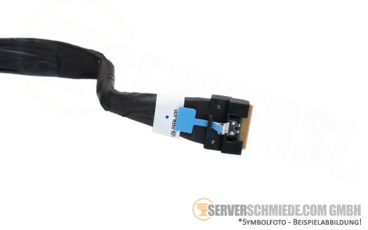 Dell 22cm NVMe Kabel cable 1x SFF-8654 gerade to 1x SFF-8654 winkel R760 0T22Y1