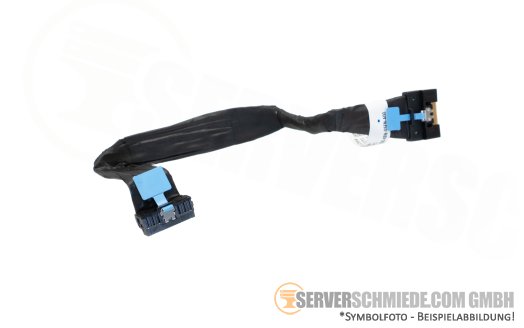 Dell 22cm NVMe Kabel cable 1x SFF-8654 gerade to 1x SFF-8654 winkel R760 0T22Y1