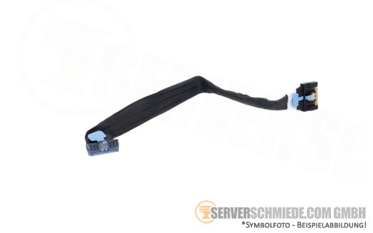 Dell 24cm NVMe Kabel cable 1x SFF-8654 8i gerade to 1x SFF-8654 8i winkel R760 24xSFF 0XTPKP