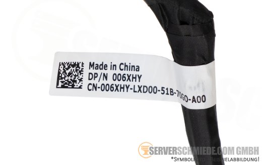 Dell 24cm NVMe Kabel cable 1x SFF-8654 8i winkel to 1x SFF-8654 8i gerade R760 006XHY