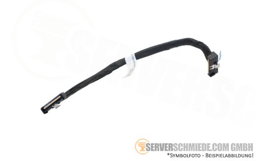 Dell 24cm NVMe Kabel cable 1x SFF-8654 8i winkel to 1x SFF-8654 8i gerade R760 006XHY
