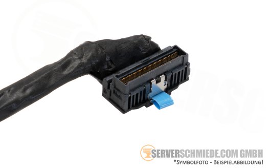 Dell 24cm NVMe Kabel cable 1x SFF-8654 gerade to 1x SFF-8654 winkel R7715 095X77