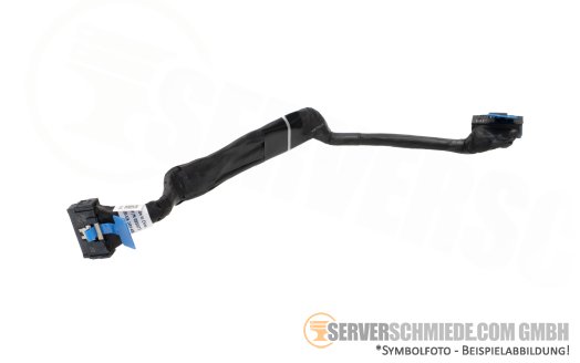 Dell 24cm NVMe Kabel cable 1x SFF-8654 gerade to 1x SFF-8654 winkel R7715 095X77