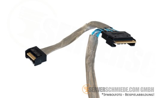 Dell 25 / 5cm Backplane to front PERC Controller cable 2x SFF-8654 4i gerade to 1x SFF-8654 8i gerade R6615 8xSFF 06MP04