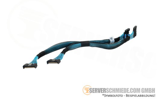 Dell 25cm NVMe Kabel cable 2x SFF-8654 8i gerade to 2x SFF-8654 8i gerade R750 0KW6TG