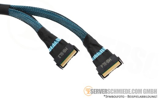 Dell 25cm NVMe Kabel cable 2x SFF-8654 gerade to 2x SFF-8654 gerade R760 0MNR2Y