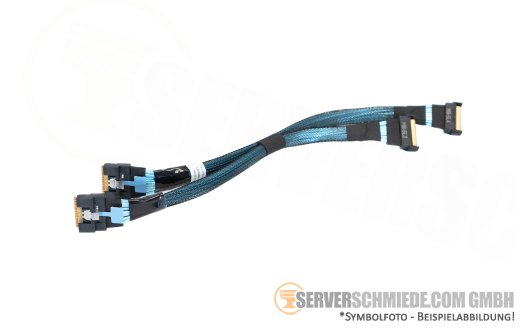 Dell 25cm NVMe Kabel cable 2x SFF-8654 gerade to 2x SFF-8654 gerade R760 0MNR2Y