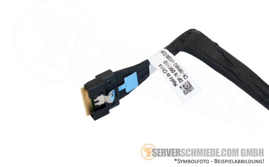 Dell 25cm SAS cable 1x SFF-8654 gerade to 1x SFF-8654 winkel BP_DST_PB2 to MB_SL8 R7615 09FH9D