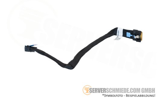 Dell 25cm SAS cable 1x SFF-8654 gerade to 1x SFF-8654 winkel BP_DST_PB2 to MB_SL8 R7615 09FH9D