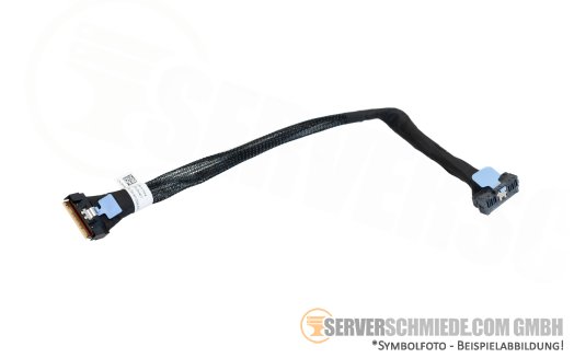 Dell 25cm SAS cable 1x SFF-8654 gerade to 1x SFF-8654 winkel CTRL_DST_PA1 to SL1_CPU_PB1 R7615 0PH4V7
