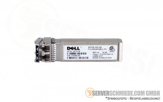 Dell 25G SFP SR 850nm GBIC Transceiver FTLF8536P4BCL-FC 0P7D7R