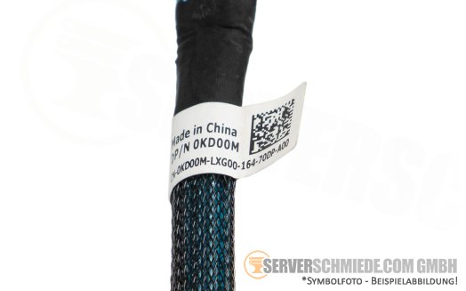 Dell 26cm NVMe Kabel cable 1x SFF-8654 gerade to 1x SFF-8654 gerade R6525 10xSFF 0KD00M