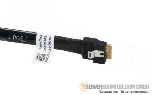 Dell 27cm BOSS S2 SAS Kabel 1x SFF-8654 4i gerade to 1x SFF-8654 4i winkel R350 0MCGR3