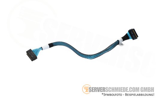 Dell 27cm NVMe Kabel cable 1x SFF-8654 8i gerade to 1x SFF-8654 8i gerade R6525 10xSFF 0D1HDY