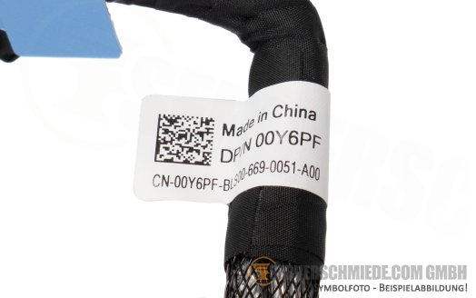 Dell 27cm NVMe Kabel cable 1x SFF-8654 gerade to 1x SFF-8654 winkel R770 00Y6PF