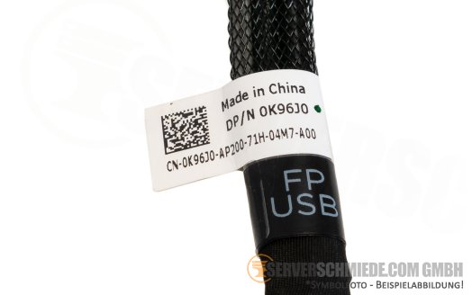Dell 30cm Front I/O USB Kabel 1x 20-pin to 1x 10-pin R430 0K96J0