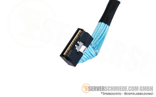 Dell 30cm NVMe Kabel cable 1x SFF-8654 gerade to 1x SFF-8654 gerade R6525 10xSFF 0DN0Y5