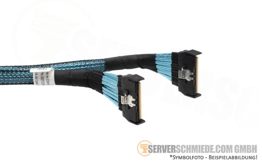 Dell 30cm NVMe Kabel cable 2x SFF-8654 gerade to 2x SFF-8654 gerade R760 00T2VM