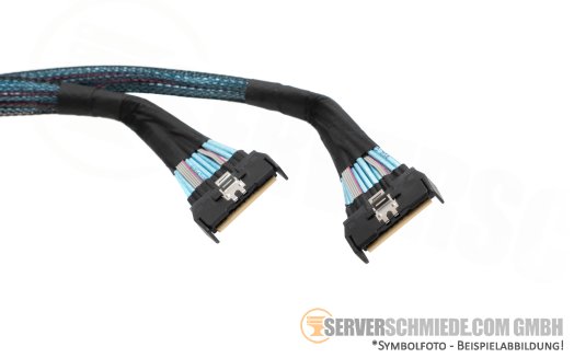 Dell 30cm NVMe Kabel cable 2x SFF-8654 gerade to 2x SFF-8654 gerade R760 00T2VM