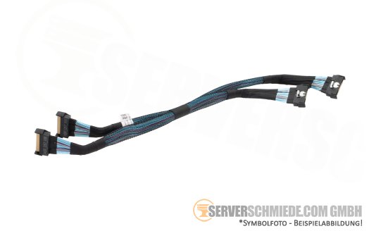 Dell 30cm NVMe Kabel cable 2x SFF-8654 gerade to 2x SFF-8654 gerade R760 00T2VM
