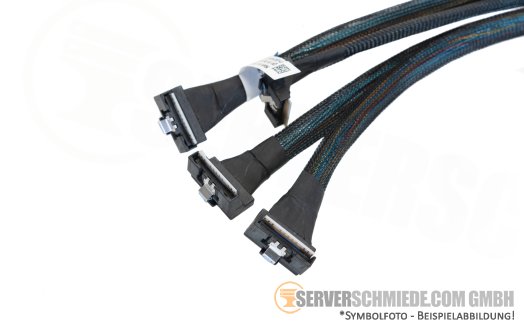 Dell 30cm NVMe Kabel cable 4x SFF-8654 winkel to 4x SFF-8654 winkel R7415 R7515 0N3K4M