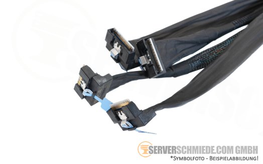 Dell 30cm NVMe Kabel cable 4x SFF-8654 winkel to 4x SFF-8654 winkel R7415 R7515 0N3K4M