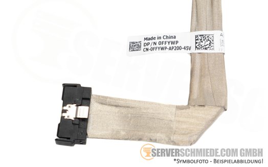 Dell 30cm SAS cable 1x SFF-8654 gerade to 1x SFF-8654 winkel R6615 8x SFF 0FFYWP
