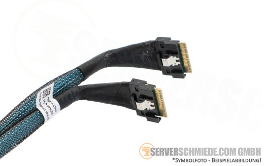 Dell 31 / 34cm NVMe Kabel cable 2x SFF-8654 gerade to 2x SFF-8654 gerade R760 0KVGG4
