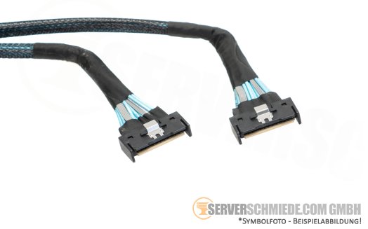 Dell 31 / 34cm NVMe Kabel cable 2x SFF-8654 gerade to 2x SFF-8654 gerade R760 0KVGG4